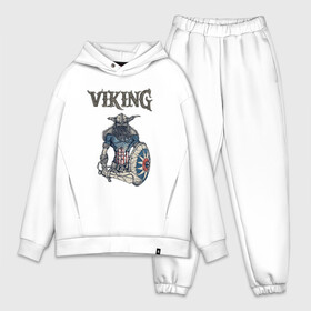 Мужской костюм хлопок OVERSIZE с принтом Викинг | Viking | Воин (Z) в Кировске,  |  | scandinavian | skull | valhala | valhalla | viking | vikings | warriros | вальхала | викинг | воин | скандинавия | скандинавская мифология | череп