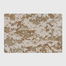 Магнитный плакат 3Х2 с принтом Камуфляжный пиксель в Кировске, Полимерный материал с магнитным слоем | 6 деталей размером 9*9 см | Тематика изображения на принте: иллюстрация | камуфляж | пикселька | пустынный | форма