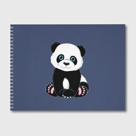 Альбом для рисования с принтом Милая Панда (Sweet Panda) в Кировске, 100% бумага
 | матовая бумага, плотность 200 мг. | animals | beast | panda | глаза | детям | животные | звери | лапки | милые | мульт | панда | растения | цветы | эвкалипт