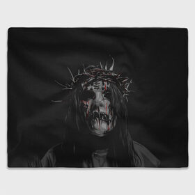 Плед 3D с принтом Joey Jordison в Кировске, 100% полиэстер | закругленные углы, все края обработаны. Ткань не мнется и не растягивается | alternative | metall | music | rock | slipknot | slipnot | альтернатива | металл | музыка | рок | слипкнот | слипнот
