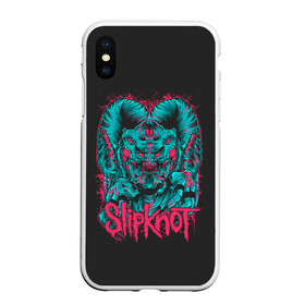 Чехол для iPhone XS Max матовый с принтом Slipknot Monster в Кировске, Силикон | Область печати: задняя сторона чехла, без боковых панелей | alternative | metall | music | rock | slipknot | slipnot | альтернатива | металл | музыка | рок | слипкнот | слипнот