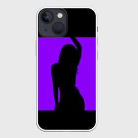 Чехол для iPhone 13 mini с принтом тень танцующей девушки в Кировске,  |  | аннотация | веселая | веселье | волнение | дискотека | женский пол | клуб | концерт | люди | музыка | музыкальный | оборудование | освещение | освещенный | праздник | развлечения | событие