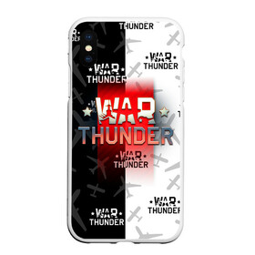 Чехол для iPhone XS Max матовый с принтом WAR THUNDER / ВАР ТАНДЕР  в Кировске, Силикон | Область печати: задняя сторона чехла, без боковых панелей | Тематика изображения на принте: game | war thunder | warthunder | world of tanks | wot | вар тандер | война | вот | игры | корабли | мир танков. | онлайн игра | самолеты | танки