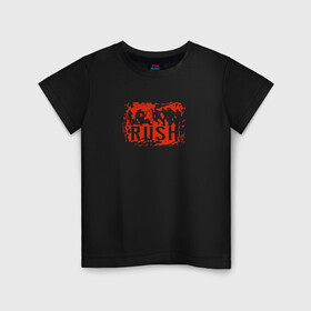 Детская футболка хлопок с принтом Rush! в Кировске, 100% хлопок | круглый вырез горловины, полуприлегающий силуэт, длина до линии бедер | r6s | rainbow 6 | rainbow six sige | игра | рейнбоу сикс