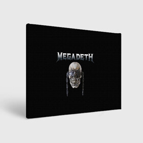 Холст прямоугольный с принтом Megadeth в Кировске, 100% ПВХ |  | megadeth | rock | trash metal | мега | мегадетх | метал | рок