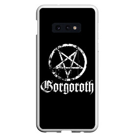 Чехол для Samsung S10E с принтом Gorgoroth в Кировске, Силикон | Область печати: задняя сторона чехла, без боковых панелей | blackmetal | gorgoroth | metal | rock | блэк метал | горгоротх | группы | рок | роцк