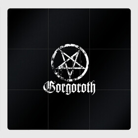 Магнитный плакат 3Х3 с принтом Gorgoroth в Кировске, Полимерный материал с магнитным слоем | 9 деталей размером 9*9 см | blackmetal | gorgoroth | metal | rock | блэк метал | горгоротх | группы | рок | роцк