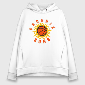 Женское худи Oversize хлопок с принтом Phoenix Suns в Кировске, френч-терри — 70% хлопок, 30% полиэстер. Мягкий теплый начес внутри —100% хлопок | боковые карманы, эластичные манжеты и нижняя кромка, капюшон на магнитной кнопке | basketball | mvp | nba | phoenix | sport | streetball | suns | аризона | баскетбол | игра | крис пол | мяч | нба | санс | спорт | стритбол | тренер | финикс | чемпион