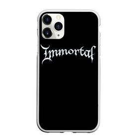 Чехол для iPhone 11 Pro матовый с принтом Immortal в Кировске, Силикон |  | black metal | immortal | rock | иммортал | метал | рок