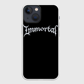 Чехол для iPhone 13 mini с принтом Immortal в Кировске,  |  | black metal | immortal | rock | иммортал | метал | рок