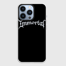 Чехол для iPhone 13 Pro с принтом Immortal в Кировске,  |  | black metal | immortal | rock | иммортал | метал | рок