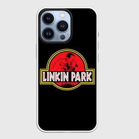 Чехол для iPhone 13 Pro с принтом LP x JP в Кировске,  |  | Тематика изображения на принте: alternative | linkin park | metall | music | rock | альтернатива | линкин парк | металл | музыка | парк юрского периода | рок