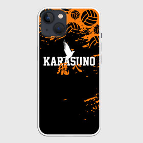 Чехол для iPhone 13 с принтом KARASUNO | КАРАСУНО в Кировске,  |  | black jackals | fly | fly high | haikyuu | hinata | msby | аниме | волейбол | карасуно | некома | хайкью карасуно | хината