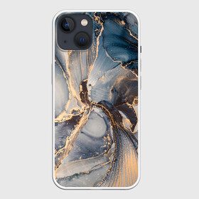 Чехол для iPhone 13 с принтом Fluid art ink mix в Кировске,  |  | fluid art | абстракция | линии | смешение красок | чернила