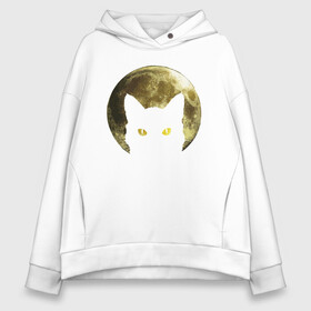 Женское худи Oversize хлопок с принтом Space Cat в Кировске, френч-терри — 70% хлопок, 30% полиэстер. Мягкий теплый начес внутри —100% хлопок | боковые карманы, эластичные манжеты и нижняя кромка, капюшон на магнитной кнопке | animal | cat | cute | kitty | meow | space | друг | животные | киска | кися | китти | космос | кот | котенок | котик | котэ | кошечка | кошка | мур | мяу | питомец | планета