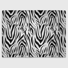 Плед 3D с принтом Черно-белая зебра в Кировске, 100% полиэстер | закругленные углы, все края обработаны. Ткань не мнется и не растягивается | зебра | модный | молодежный | популярный | современный | тигровый | тренд | черно белый