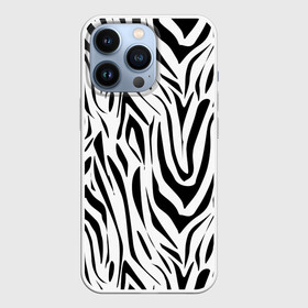 Чехол для iPhone 13 Pro с принтом Черно белая зебра в Кировске,  |  | Тематика изображения на принте: зебра | модный | молодежный | популярный | современный | тигровый | тренд | черно белый