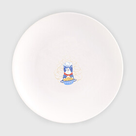 Тарелка с принтом Котик-повар в Кировске, фарфор | диаметр - 210 мм
диаметр для нанесения принта - 120 мм | арт | кот | котик | кошка | макароны | паста | повар | рисунок | спагетти