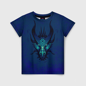 Детская футболка 3D с принтом Водяной дракон в Кировске, 100% гипоаллергенный полиэфир | прямой крой, круглый вырез горловины, длина до линии бедер, чуть спущенное плечо, ткань немного тянется | брызги. | вода | дракон | мифология | синий | фиолетовый