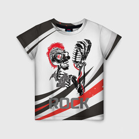 Детская футболка 3D с принтом Punk music в Кировске, 100% гипоаллергенный полиэфир | прямой крой, круглый вырез горловины, длина до линии бедер, чуть спущенное плечо, ткань немного тянется | punk | металл | музыка | музыкант | панк | рок | рокер