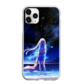 Чехол для iPhone 11 Pro Max матовый с принтом Animegirl Night Sea в Кировске, Силикон |  | Тематика изображения на принте: аниме девушка | градиент | девочка | звезды | луна | море | на каждый день | небо | облака | океан | персонаж | синее | синий