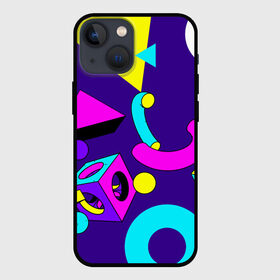 Чехол для iPhone 13 mini с принтом Геометрические фигуры в Кировске,  |  | Тематика изображения на принте: геометрический | красочный | мода | разноцветные 90 е | стиль | структура | текстура | ткань | узор | фон | цвет