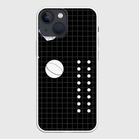 Чехол для iPhone 13 mini с принтом Черно белые фигуры 3D в Кировске,  |  | геометрический | красочный | мода.3d | стиль | структура | текстура | ткань | узор | фон | цвет