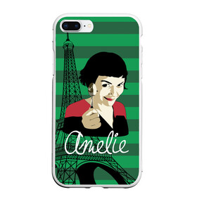 Чехол для iPhone 7Plus/8 Plus матовый с принтом Amelie в Кировске, Силикон | Область печати: задняя сторона чехла, без боковых панелей | amelie | eiffel tower | french comedy | holding a spoon | paris | the fabulous destiny of amelie poulain | амели | держит ложку | комедия | невероятная судьба амели пулен | париж | романтическая | французская | эйфелева башня