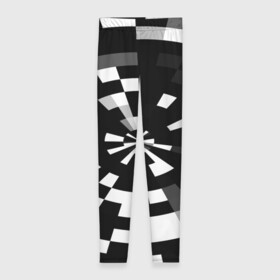Леггинсы 3D с принтом Черно-белый фон иллюзии в Кировске, 80% полиэстер, 20% эластан | Эластичный пояс, зауженные к низу, низкая посадка | абстрактный | геометрический | дизайн | иллюзия | кривая | линии | пиксель | текстура | узор