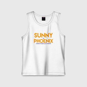 Детская майка хлопок с принтом Sunny In Phoenix в Кировске,  |  | Тематика изображения на принте: basketball | mvp | nba | phoenix | sport | streetball | suns | аризона | баскетбол | игра | крис пол | мяч | нба | санс | спорт | стритбол | тренер | финикс | чемпион