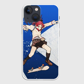 Чехол для iPhone 13 mini с принтом Meow team в Кировске,  |  | anime | extreme | girl | meow | skateboard | sport | аниме | девочка | мяу | скейтборд | спорт | экстрим
