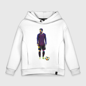 Детское худи Oversize хлопок с принтом Messi - Football в Кировске, френч-терри — 70% хлопок, 30% полиэстер. Мягкий теплый начес внутри —100% хлопок | боковые карманы, эластичные манжеты и нижняя кромка, капюшон на магнитной кнопке | argentina | barca | barcelona | football | lionel | messi | spain | sport | аргентина | барса | барселона | гол | золотой мяч | игрок | испания | камп ноу | лионель | месси | мяч | спорт | тренер | футбол | чемпион |