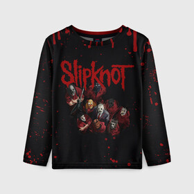 Детский лонгслив 3D с принтом SLIPKNOT | СЛИПКНОТ (Z) в Кировске, 100% полиэстер | длинные рукава, круглый вырез горловины, полуприлегающий силуэт
 | rock | slipknot | алессандро вентурелла | джей вайнберг | джеймс рут | кори тейлор | крэйг джонс | мик томсон | петля | рок | сид уилсон | скользящий узел | слипкнот | тяжелый рок | удавка | шон крэхан