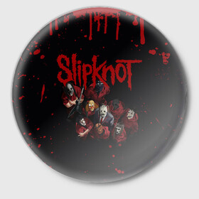 Значок с принтом SLIPKNOT | СЛИПКНОТ (Z) в Кировске,  металл | круглая форма, металлическая застежка в виде булавки | Тематика изображения на принте: rock | slipknot | алессандро вентурелла | джей вайнберг | джеймс рут | кори тейлор | крэйг джонс | мик томсон | петля | рок | сид уилсон | скользящий узел | слипкнот | тяжелый рок | удавка | шон крэхан