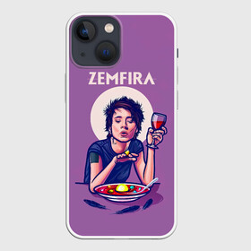 Чехол для iPhone 13 mini с принтом ZEMFIRA арт ужин в Кировске,  |  | group | russian rock | zemfira | zемфира | автор исполнитель | группа | женский | земфира | земфирка | земфирочка | инди рок | композитор | певица | писательница | поп рок | поэтесса | рамазанова | русский рок