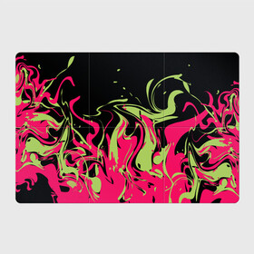 Магнитный плакат 3Х2 с принтом Черно малиновый абстрактный  в Кировске, Полимерный материал с магнитным слоем | 6 деталей размером 9*9 см | Тематика изображения на принте: волны | всплеск | оливковый | популярный | современный | черный и красный