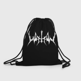 Рюкзак-мешок 3D с принтом Watain в Кировске, 100% полиэстер | плотность ткани — 200 г/м2, размер — 35 х 45 см; лямки — толстые шнурки, застежка на шнуровке, без карманов и подкладки | black metal | rock | watain | блэк метал | ватайн | группы | метал | рок