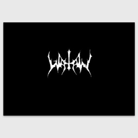 Поздравительная открытка с принтом Watain в Кировске, 100% бумага | плотность бумаги 280 г/м2, матовая, на обратной стороне линовка и место для марки
 | Тематика изображения на принте: black metal | rock | watain | блэк метал | ватайн | группы | метал | рок