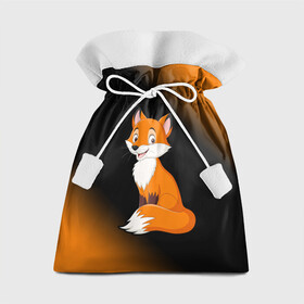 Подарочный 3D мешок с принтом Лисичка - Градиент в Кировске, 100% полиэстер | Размер: 29*39 см | fox | foxy | градиент | животные | лиенок | лис | лиса | лисами | лисий | лисичка | лисичкой | лисой | лисы | милая | милота | милые | рыжая | рыжие