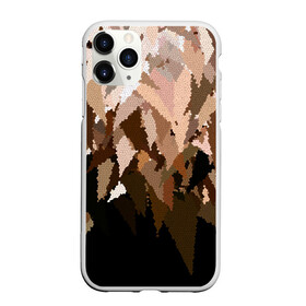 Чехол для iPhone 11 Pro матовый с принтом Бежево-коричневая мозаика  в Кировске, Силикон |  | Тематика изображения на принте: абстрактный | бежевый | камуфляж | коричневый | мозаика | молодежный | мужской | современный | соты | текстура