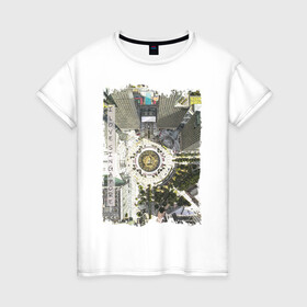 Женская футболка хлопок с принтом Я люблю Сингапур в Кировске, 100% хлопок | прямой крой, круглый вырез горловины, длина до линии бедер, слегка спущенное плечо | singapore | trevel | город | красивые места | отдых | популярное | приключение | путешествия | рисунок карандашем