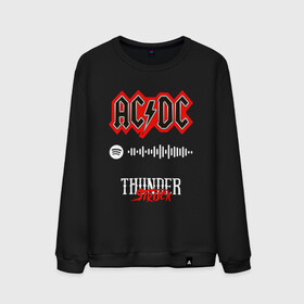 Мужской свитшот хлопок с принтом AC DC THUNDERSTRUCK SPOTIFY в Кировске, 100% хлопок |  | ac dc | angus young | back in black | brian johnson | hells bells | highway to hell | rock | spotify | thunderstruck | tnt | ангус янг | брайан джонсон | группа | музыка | рок | спотифай. | эйси диси