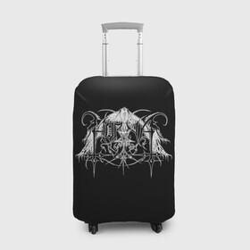 Чехол для чемодана 3D с принтом Horna в Кировске, 86% полиэфир, 14% спандекс | двустороннее нанесение принта, прорези для ручек и колес | black metal | horna | metal | rock | группа | метал | рок | роцк | хорна