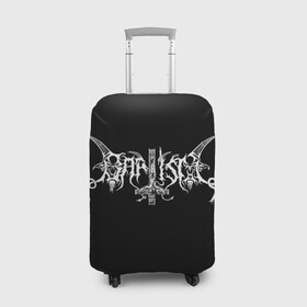 Чехол для чемодана 3D с принтом Baptism в Кировске, 86% полиэфир, 14% спандекс | двустороннее нанесение принта, прорези для ручек и колес | baptism | black metal | metal | rock | баптизм | группа | метал | рок | роцк | хорна