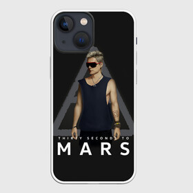 Чехол для iPhone 13 mini с принтом Джаред Лето | Jared Leto (Z) в Кировске,  |  | 30 seconds to mars | 30 секунд | 30 секунд до марса | jared joseph leto | jared leto | rock | джаред лето | музыка | песни | рок