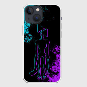 Чехол для iPhone 13 mini с принтом НЕОНОВЫЙ СИРЕНОГОЛОВЫЙ в Кировске,  |  | neon | siren head | игра | монстр | неон | сиреноголовый | существо | хоррор