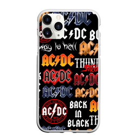 Чехол для iPhone 11 Pro Max матовый с принтом AC DC LOGOBOMBING  в Кировске, Силикон |  | ac dc | angus young. | back in black | brian johnson | hells bells | highway to hell | rock | thunderstruck | tnt | ангус янг | брайан джонсон | группа | музыка | рок | эйси диси