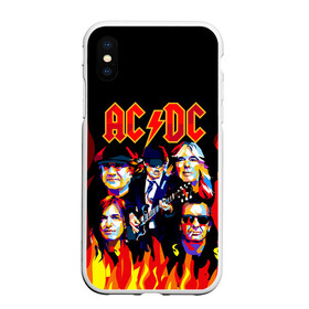 Чехол для iPhone XS Max матовый с принтом AC DC HIGHWAY TO HELL в Кировске, Силикон | Область печати: задняя сторона чехла, без боковых панелей | ac dc | angus young. | back in black | brian johnson | hells bells | highway to hell | rock | thunderstruck | tnt | ангус янг | брайан джонсон | группа | музыка | рок | эйси диси