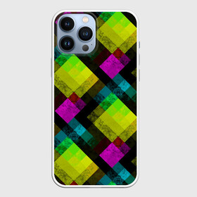 Чехол для iPhone 13 Pro Max с принтом Абстрактный разноцветный узор в Кировске,  |  | абстрактный | геометрический | желтый | зеленый | молодежный | мраморный | разноцветный | современный | черный