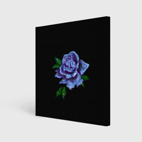 Холст квадратный с принтом Сапфировая роза в Кировске, 100% ПВХ |  | rose | лазурная | роза | сапфир | сапфировая | сапфировый | цветок | цветочек | цветочки | цветы